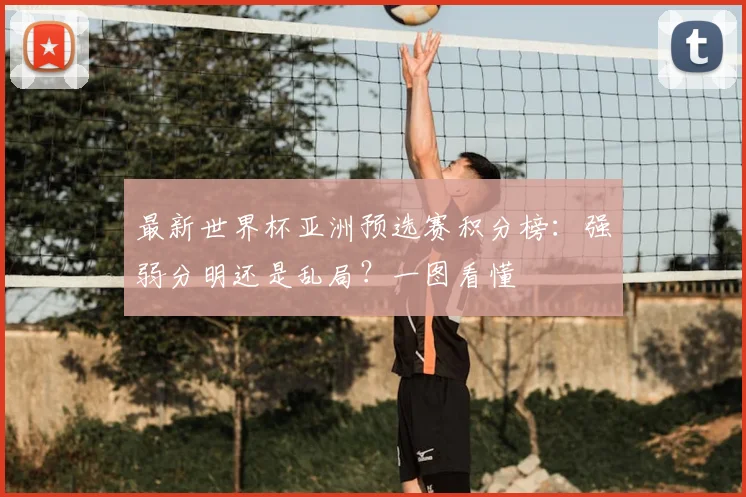 最新世界杯亚洲预选赛积分榜：强弱分明还是乱局？一图看懂