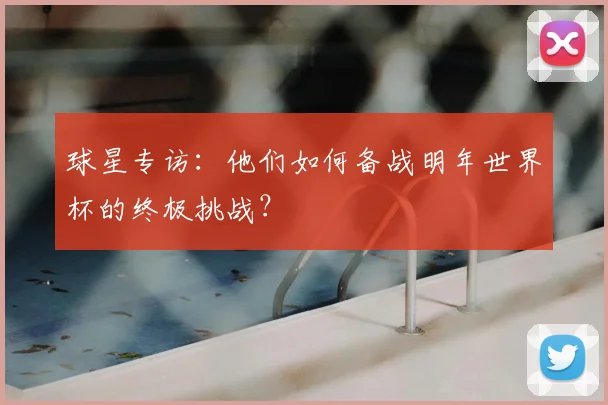 球星专访：他们如何备战明年世界杯的终极挑战？
